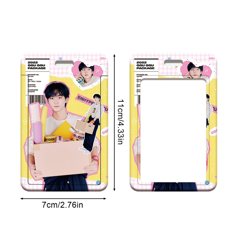 Xrmy Ví Đựng Thẻ id / Danh Thiếp enhypen Gugu / sunghoon sunoo Junwon ni-Kie