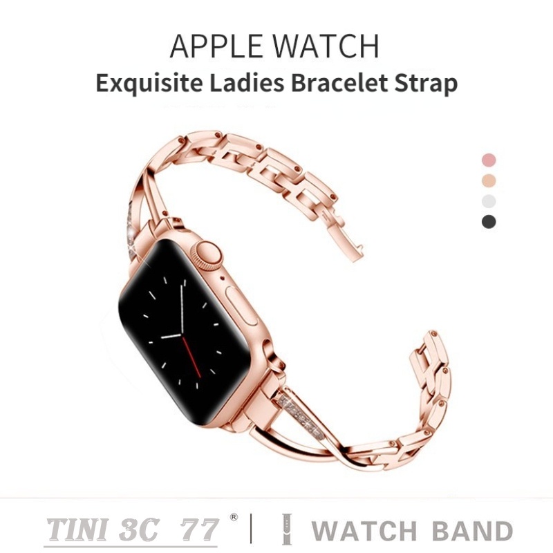Dây Đeo Kim Loại Cho Đồng Hồ Apple iWatch 7 6 5 SE 3 2 1 42 40 45mm 41mm 38 44mm