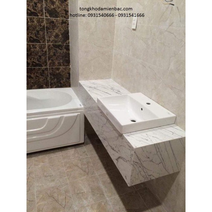 Lavabo đá Trắng ý nhân tạo
