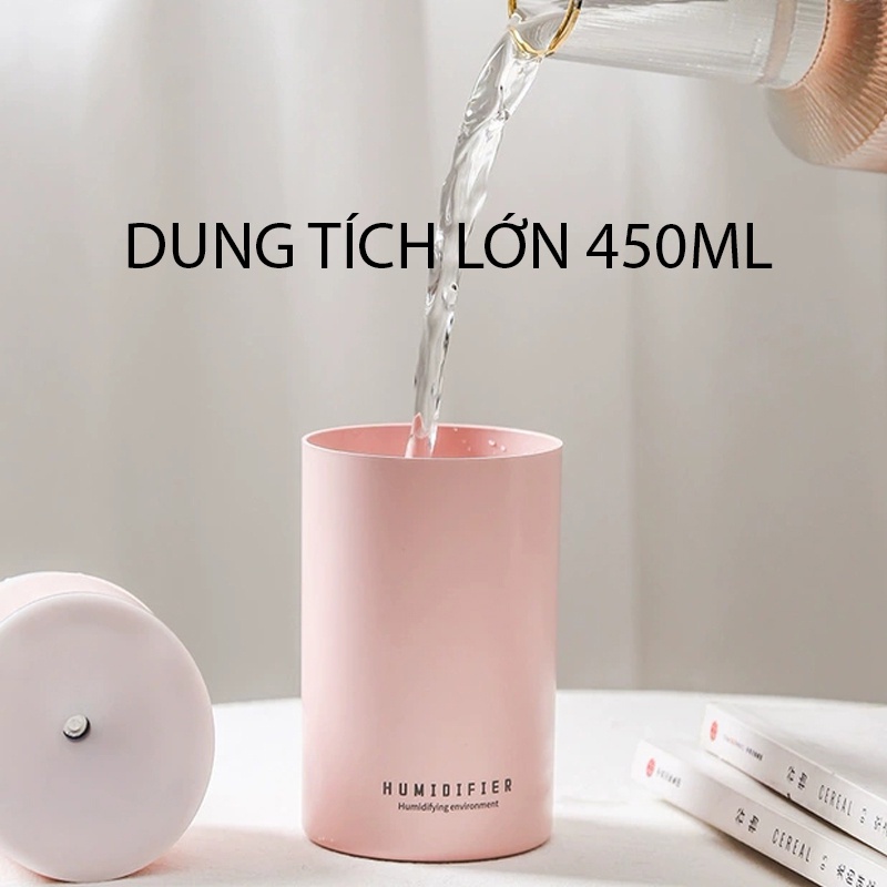 Máy xông tinh dầu, máy khuếch tán tinh dầu, máy phun sương 450ml