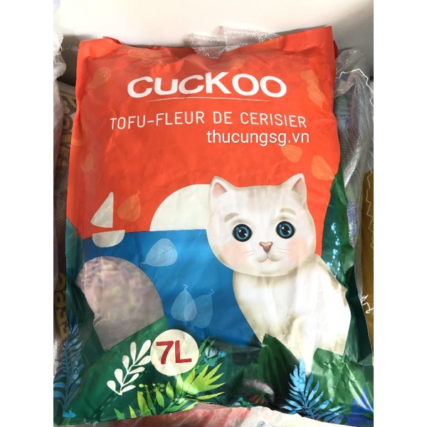 Cát mèo tofu cuckoo 7L(shop giao hương ngẫu nhiên)