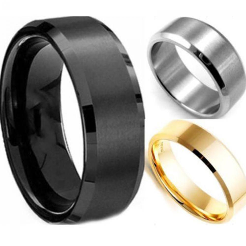 Nhẫn Thép Titan Thời Trang Nhiều Màu Cho Nam