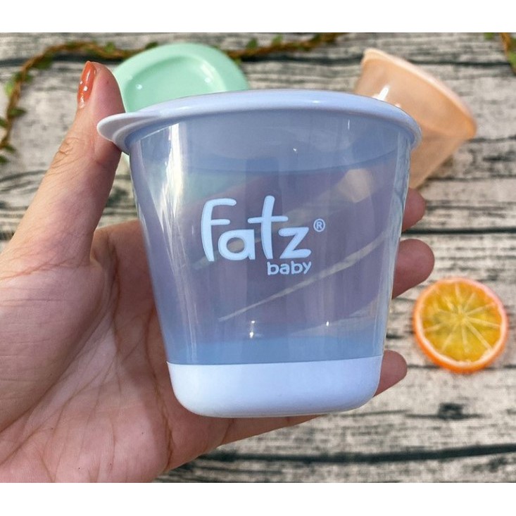 (Made in Thailand) Bộ 3 Cốc trữ thức ăn dặm xếp chồng 150ml Fatz Fatzbaby FB0060N