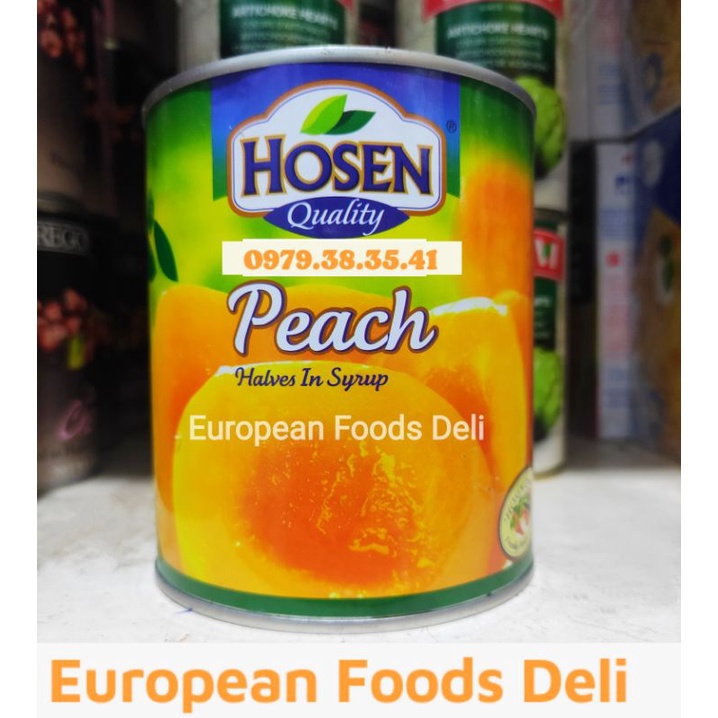Quả Đào Ngâm Nước Đường hiệu Hosen Peach Haves In Syrup