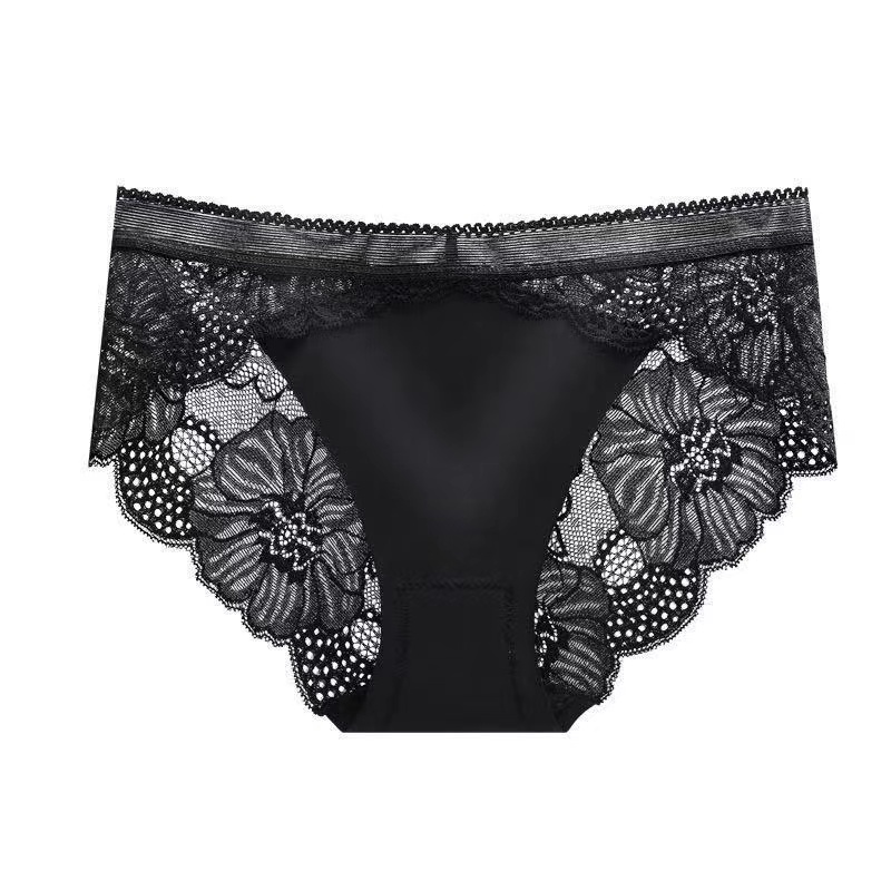 Quần lót AOWEINISI chất lụa mềm không đường may kháng khuẩn an toàn cho nữ