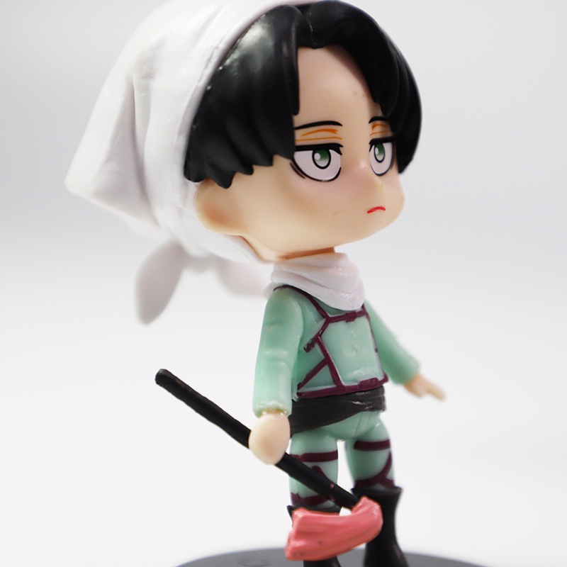 Set 6 mô hình nhân vật hoạt hình Levi Ackerman 10cm