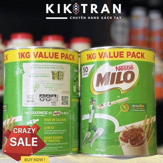 Sữa Milo Úc 1kg Value Pack Date 7/2022