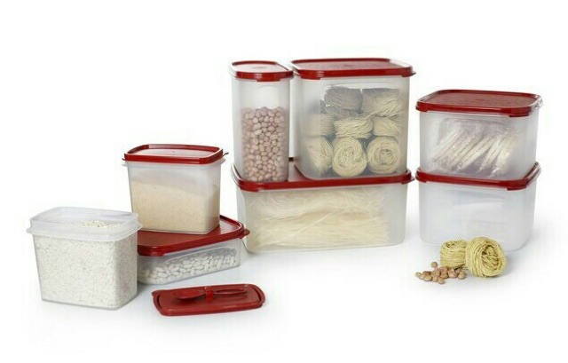 Tupperware Bộ Hộp Kệ Bếp Modular Mate Super Kitchen 9 Hộp