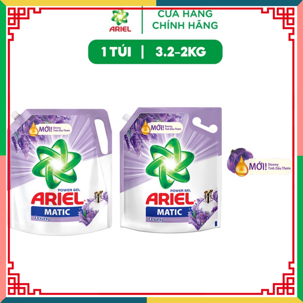 Ariel Matic nước giặt Túi hương hoa lavender 2KG/3.2KG