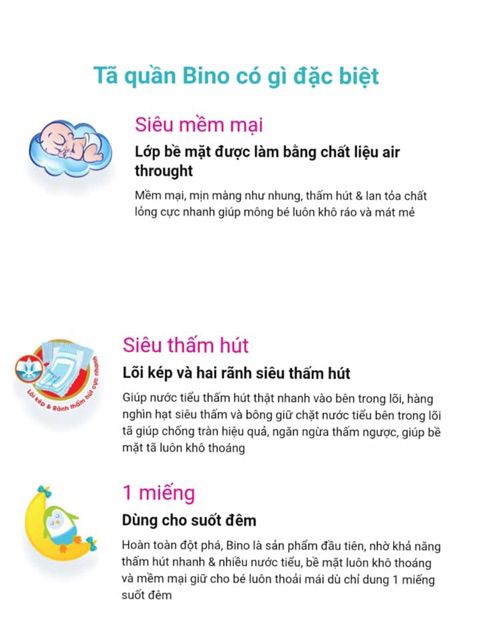 Tã Quần Unidry kháng khuẩn chống hăm M60/L54/XL48/XXL44