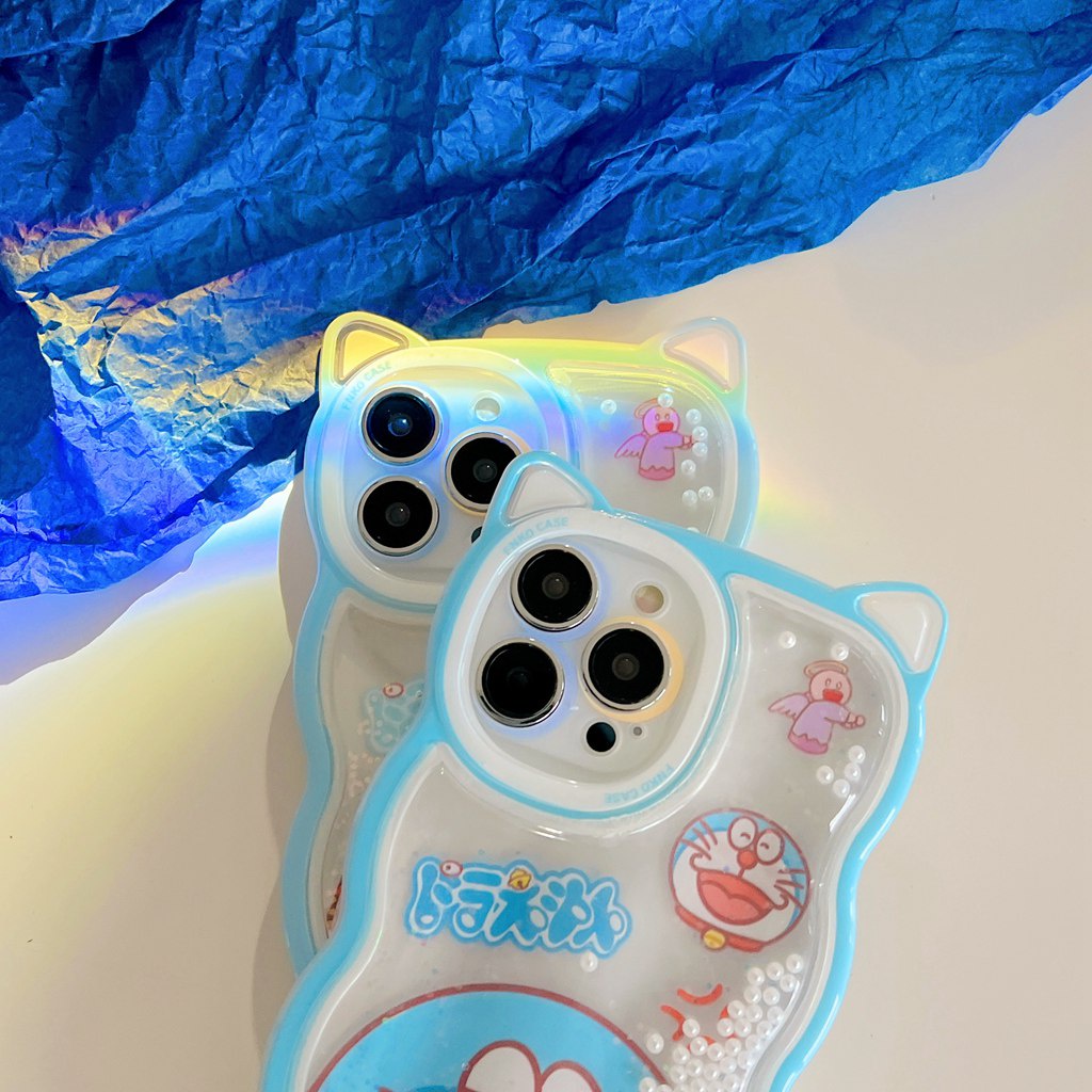 Ốp Điện Thoại TPU Dẻo Họa Tiết Hoạt Hình Doremon Dễ Thương Chống Trầy Cho iPhone 11 13 12 Pro Max XR 7 8 Plus