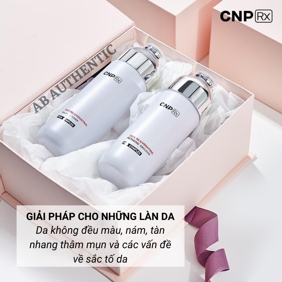 Nước hoa hồng cân bằng trẻ hóa da CNP Rx Skin Rejuvenating Balance Toner 120ml- AB AUTHENTIC