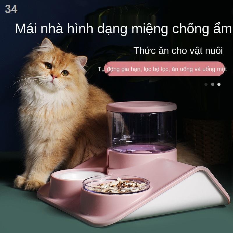 Cho chó ăn thức mèo, máy uống nước và đồ dùng nuôi tự động.KS