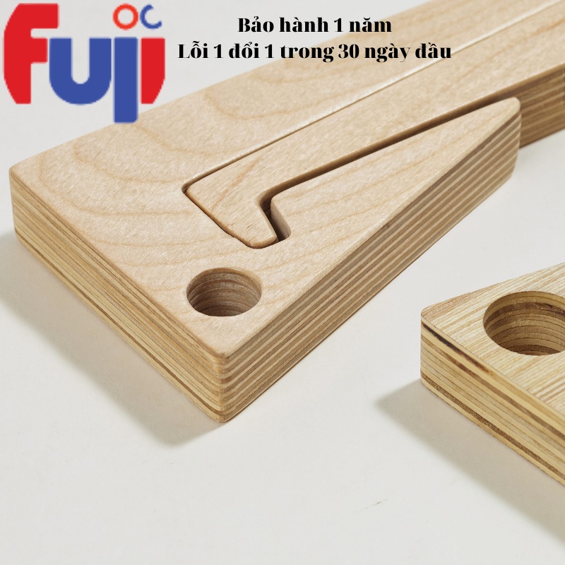 Giá Đỡ Laptop Kệ Kê Máy Tính Xách Tay Bằng Gỗ Plywood Tản Nhiệt Tự Nhiên Cao Cấp Có 3 size Basic, L, M - Fuji Shop