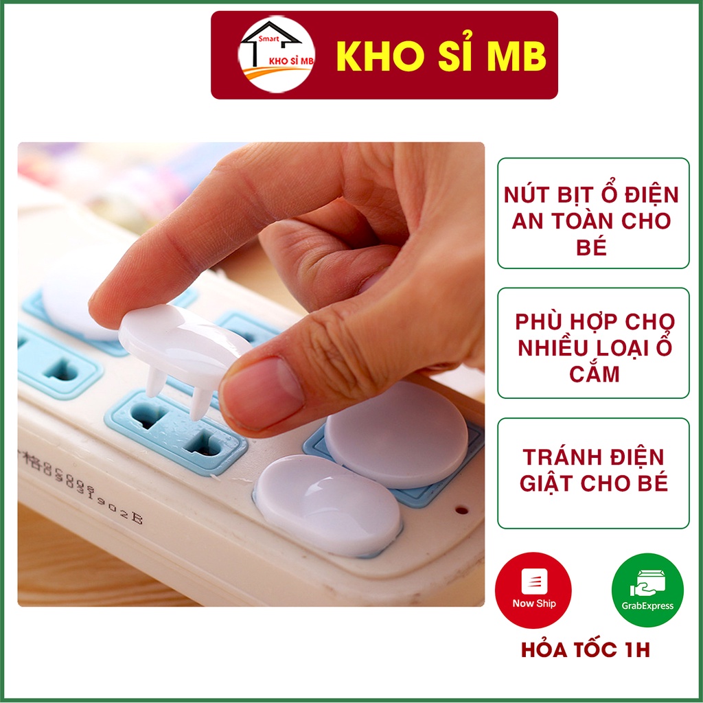 sỉ 690 - Nút bịt ổ điện 2 3 chân an toàn cho bé kho sỉ mb