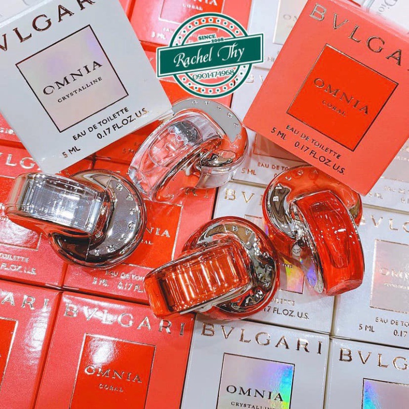 [Hỏa tốc TPHCM INBOX] Nước hoa nữ mini Bvlgari Omnia Coral EDT 5ml