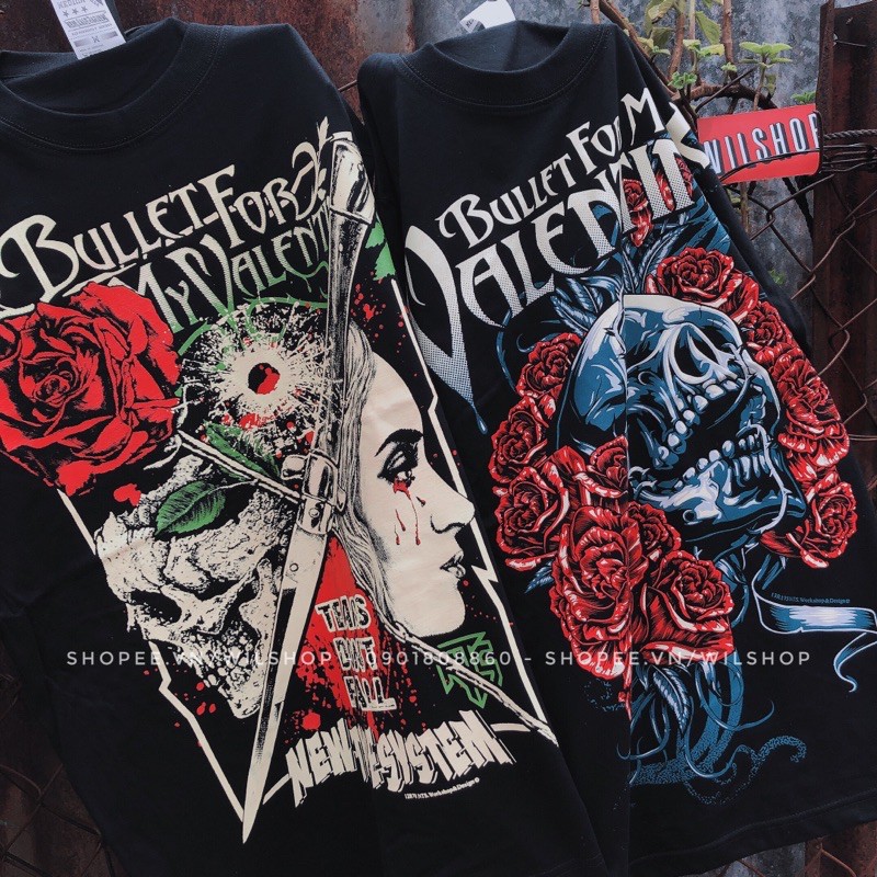 ÁO BULLET FOR MY VALENTINE - LINKIN PARK - ROCK BAND TEE - ÁO PHÔNG ÁO THUN NHẠC ROCK UNISEX - ROCKTEE