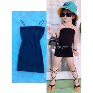 Váy body thun dây bún cho bé gái 7-23kg
