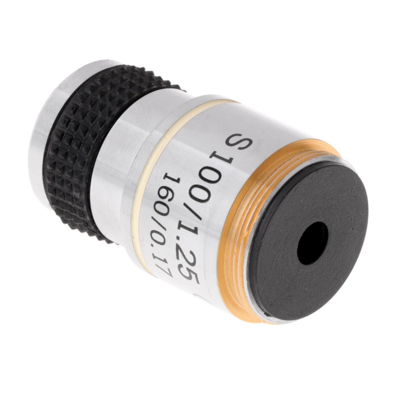 Set 4 Ống Kính Hiển Vi 10x 40x 100x Cho Sinh Học 185