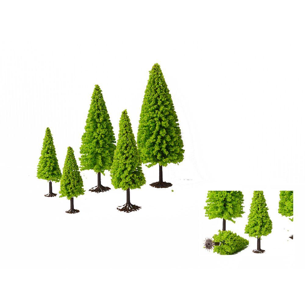 WTTLE Set 10 Mô Hình Cây Thông Noel Mini Trang Trí Giáng Sinh
