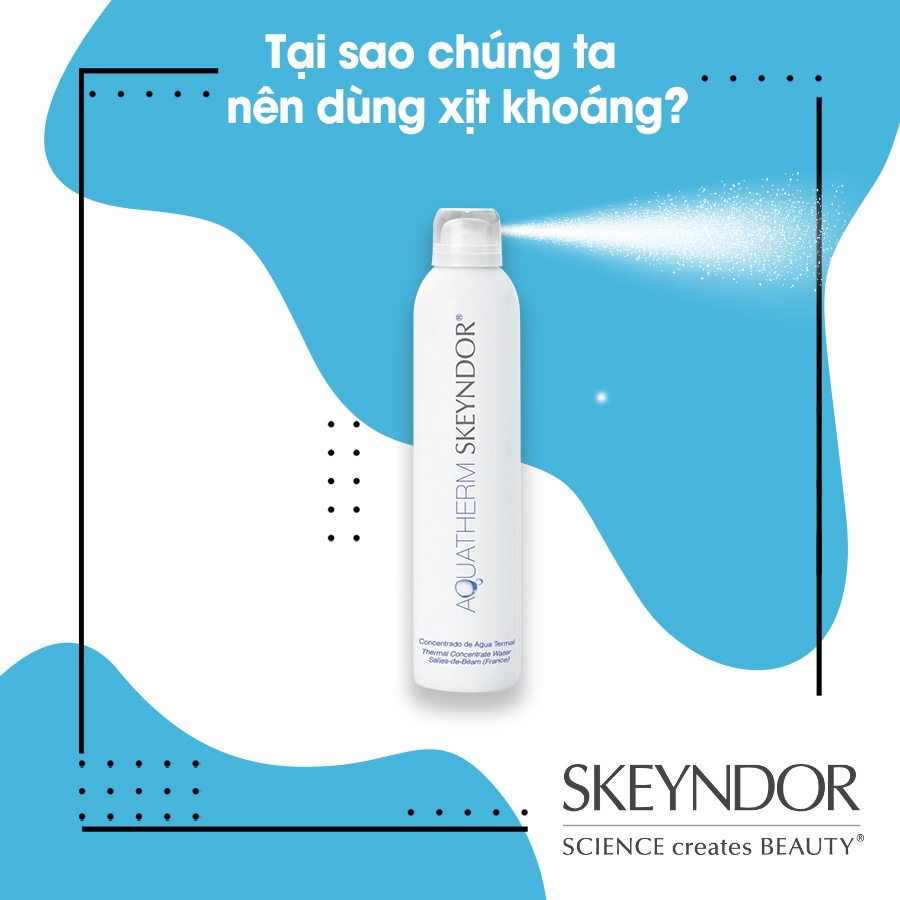 SKEYNDOR Aquatherm Xịt khoáng suối nước nóng làm dịu mát da, se khít lỗ chân lông Thermal Concentrate Water 100ml | BigBuy360 - bigbuy360.vn
