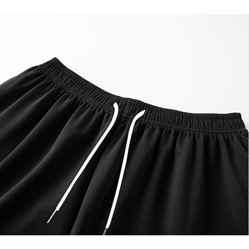Quần Short Thể Thao Màu Đen Phối Dây Rút Thời Trang Nam Tính