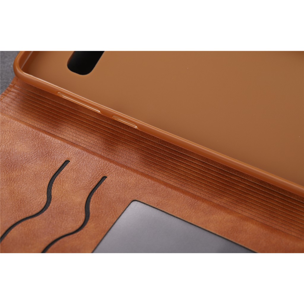 Bao da điện thoại kèm khe đựng thẻ phong cách retro dành cho Samsung S10 5G S10+ Plus S10e S10