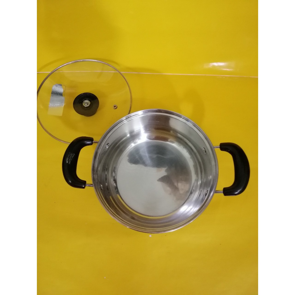 Nồi inox nội địa Nhật, size 22cm, cao 10cm (169), dùng được bếp từ