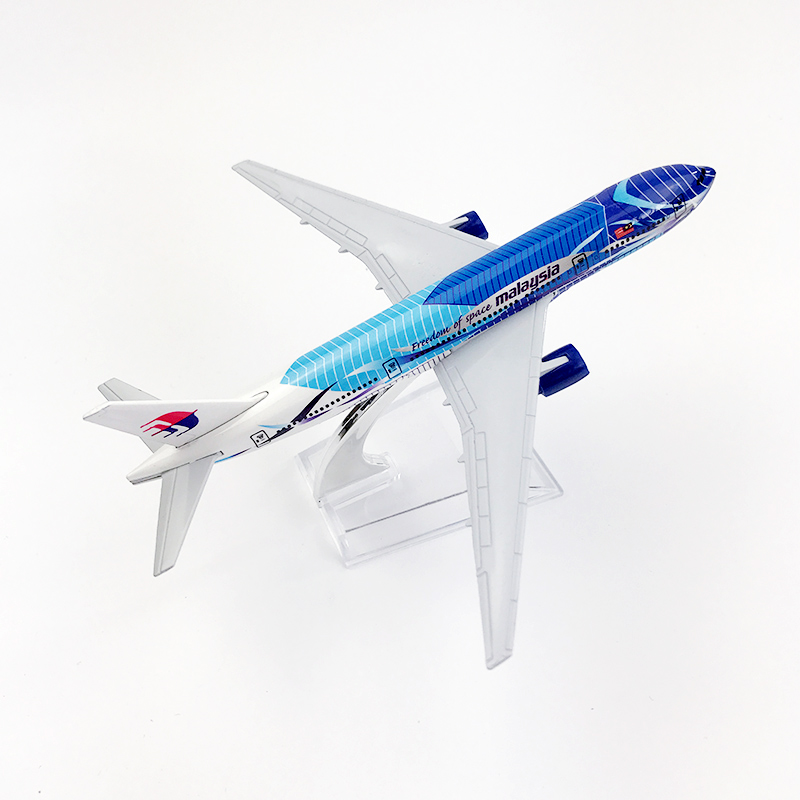 Mô hình máy bay Malaysia Airlines Seawave Boeing 777 B777 bằng kim loại 16CM