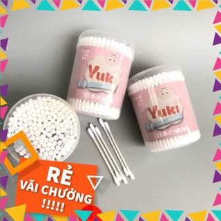 Hộp 180 tăm bông ráy tai Yuki Nhật Bản cho bé