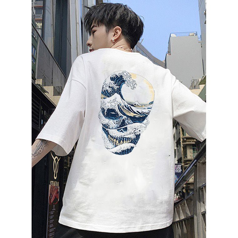 Áo thun unisex form rộng Nhật Bản đẹp độc lạ phong cách cá tính vải dày mịn 2019T2379