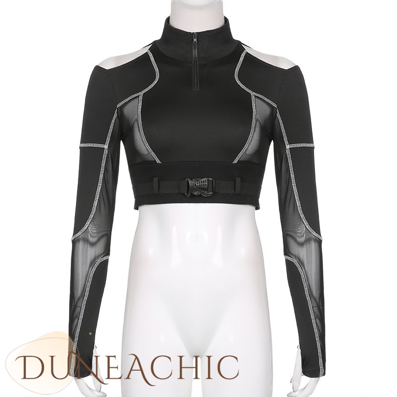 Áo thun nữ DUNEA dài tay cổ tròn thời trang Hàn Quốc