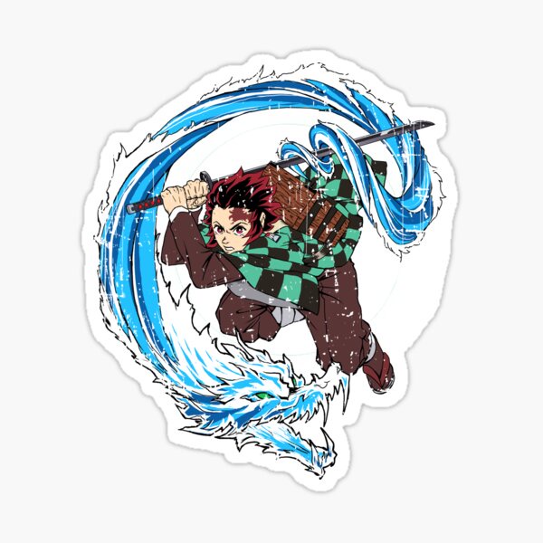 Kamado Tanjiro | Sticker Manga / Manga Demon Slayer - Chất Liệu Vinyl Dẻo - Cắt Sẵn - Chống Nước