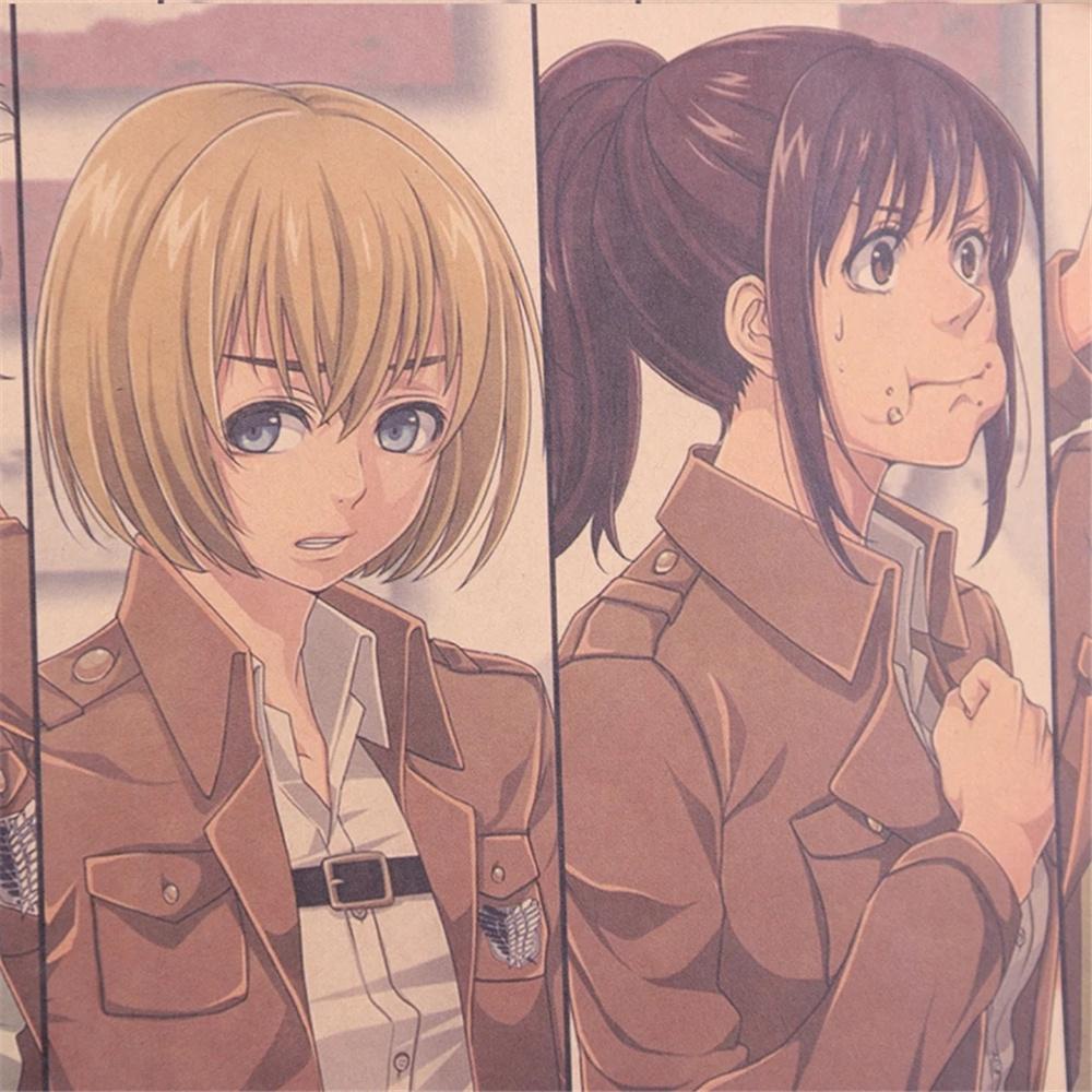 Poster Phim Attack on Titan Treo Tường Trang Trí