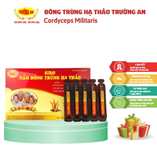 Xiro nấm Đông Trùng Hạ Thảo TRƯỜNG AN Giúp Ăn Ngon, Ngủ Ngon, Hộp 20 ống