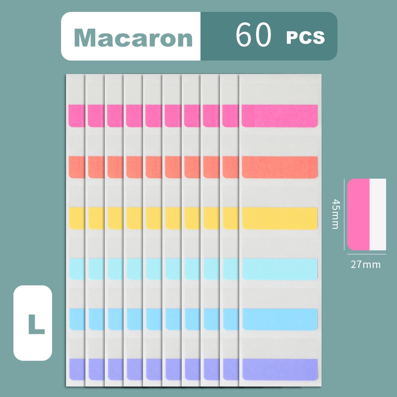 Nhãn Dán Đánh Dấu Trang Sách Màu Sắc Macaron Xinh Xắn