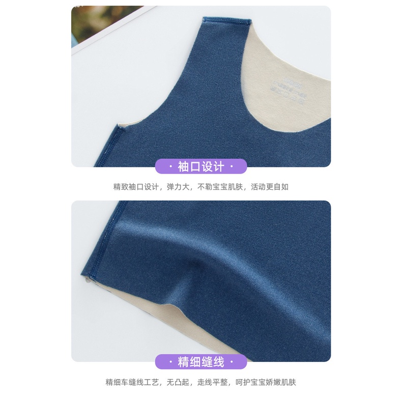 [ZY] Áo Không Tay Hai Mặt 90-170cm Phong Cách Hàn Quốc Giữ Ấm Mùa Thu Đông Cho Bé