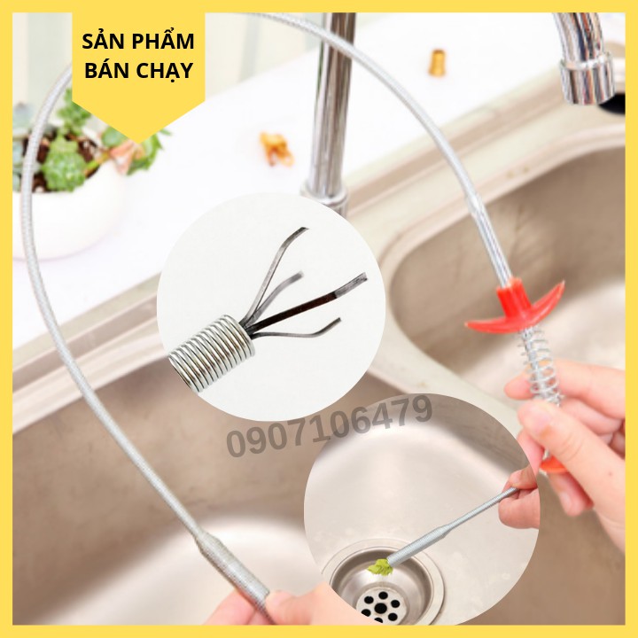 Dụng Cụ Gắp Rác Thông Tắc Đường Ống, Lavabo Tiện Ích 60cm