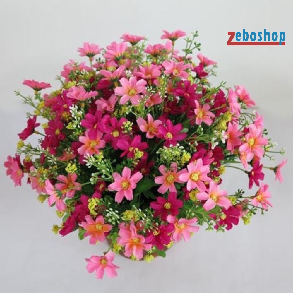 1 Bó 28 Hoa Cúc Nhân Tạo Dễ Thương Trang Trí Nhà Cửa / Tiệc Cưới
