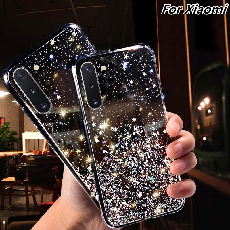 Ốp điện thoại lấp lánh cho Xiaomi Mi Redmi K20 K20Pro K30Pro K30Pro K40 K40Pro Note 8 8Pro 9S 9Pro 10S 10Pro 10Pro