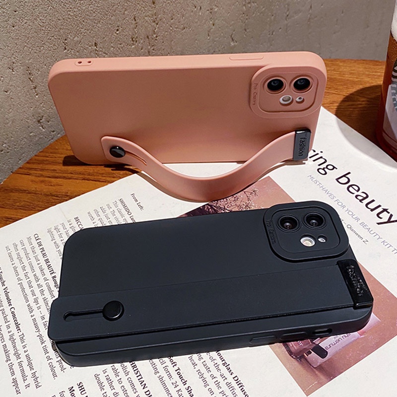 Ốp Điện Thoại Có Dây Gài Cho IPhone 11 12 13 Pro Max X XR XS Max 8 7 Plus SE