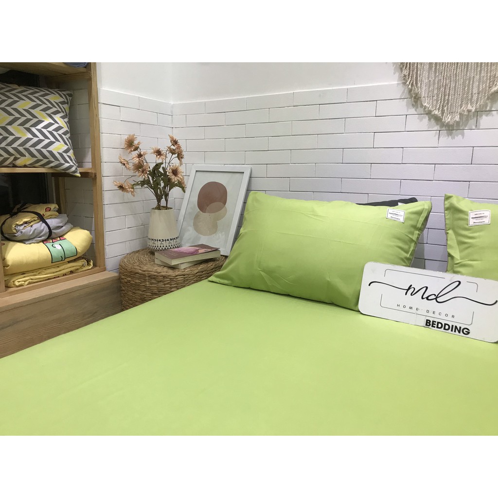 Bộ 1 ga 2 vỏ gối, chất liệu Cotton tici MD.Decor - Chăn ga gối siêu đẹp.