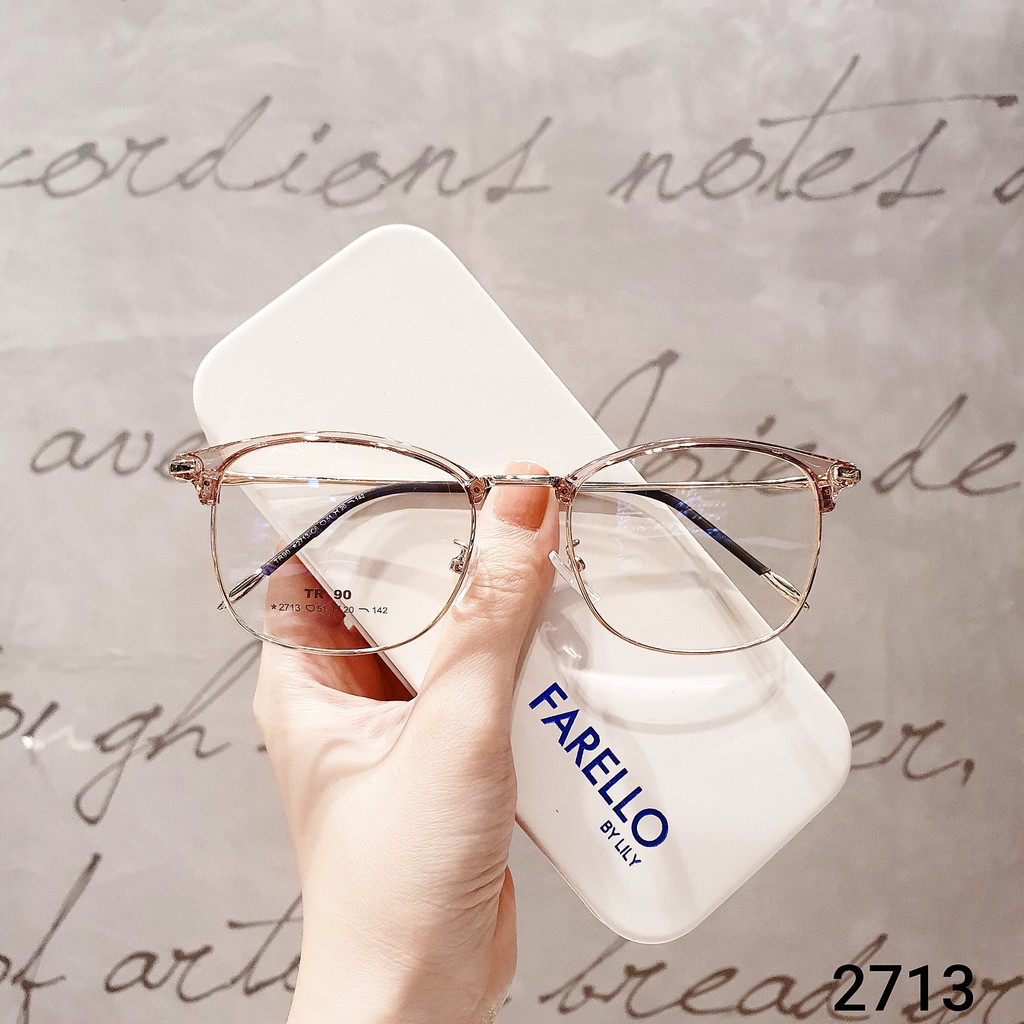 Gọng Kính Cận Kim Loại Mảnh L2713 Gọng Kính Mắt Kim Loại Thời Trang Hàn Quốc Lilyeyewear | BigBuy360 - bigbuy360.vn