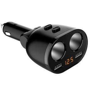 Bộ Tẩu chia sạc ô tô - Tẩu chia nguồn ô tô Hyundai Cao Cấp 2 ổ - Kèm 2 Cổng USB hỗ trợ sạc nhanh các thiết bị