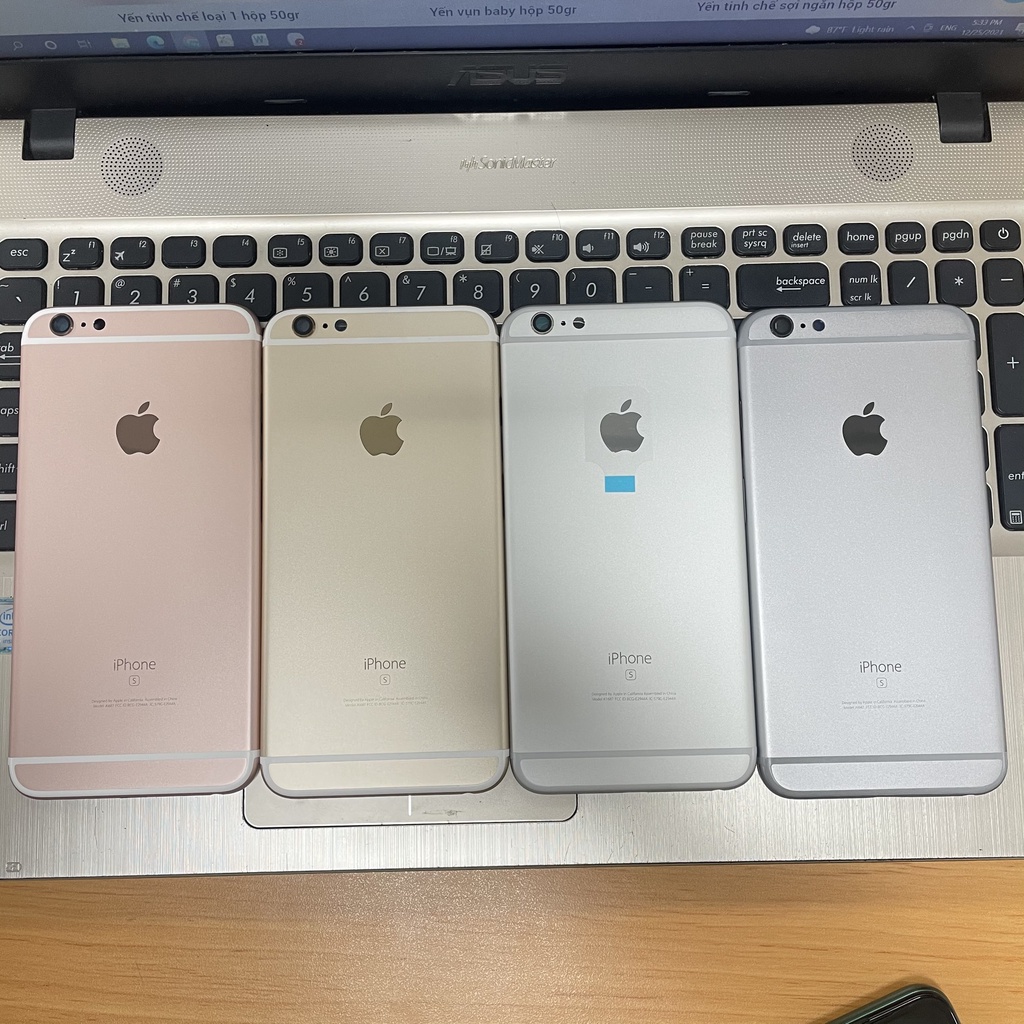 Vỏ Iphone 6sp/6s plus Màu Vàng/Trắng/Đen/Hồng Full Phụ Kiện Hàng Zin Nhập Khẩu Chất Lượng Tuyệt Đối