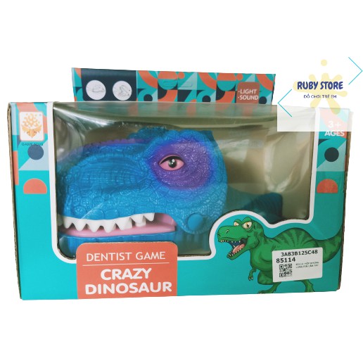 ĐỒ CHƠI KHỦNG LONG / CÁ SẤU 3D CẮN TAY CÓ ĐÈN & ÂM THANH