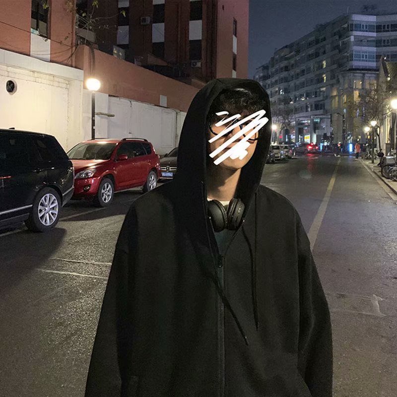 Áo Khoác Gió Có Mũ Trùm Phối Khóa Kéo Thời Trang Phong Cách Hàn Quốc Dành Cho Nam Size M-5XL