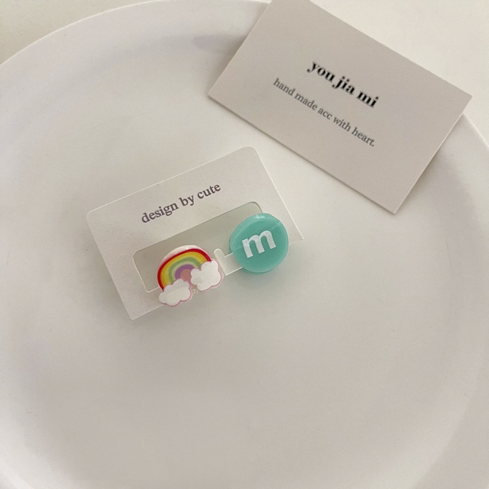 Set 2 Kẹp Tóc mini Họa Tiết Hoạt Hình Dễ Thương Cho Bé Gái