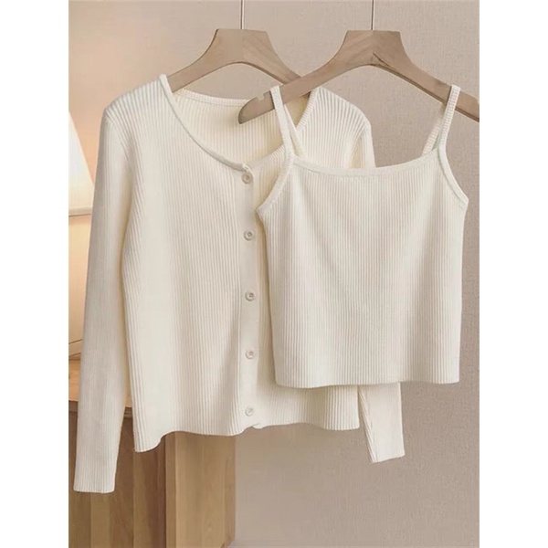 Set 2 món len tăm, áo + hai dây