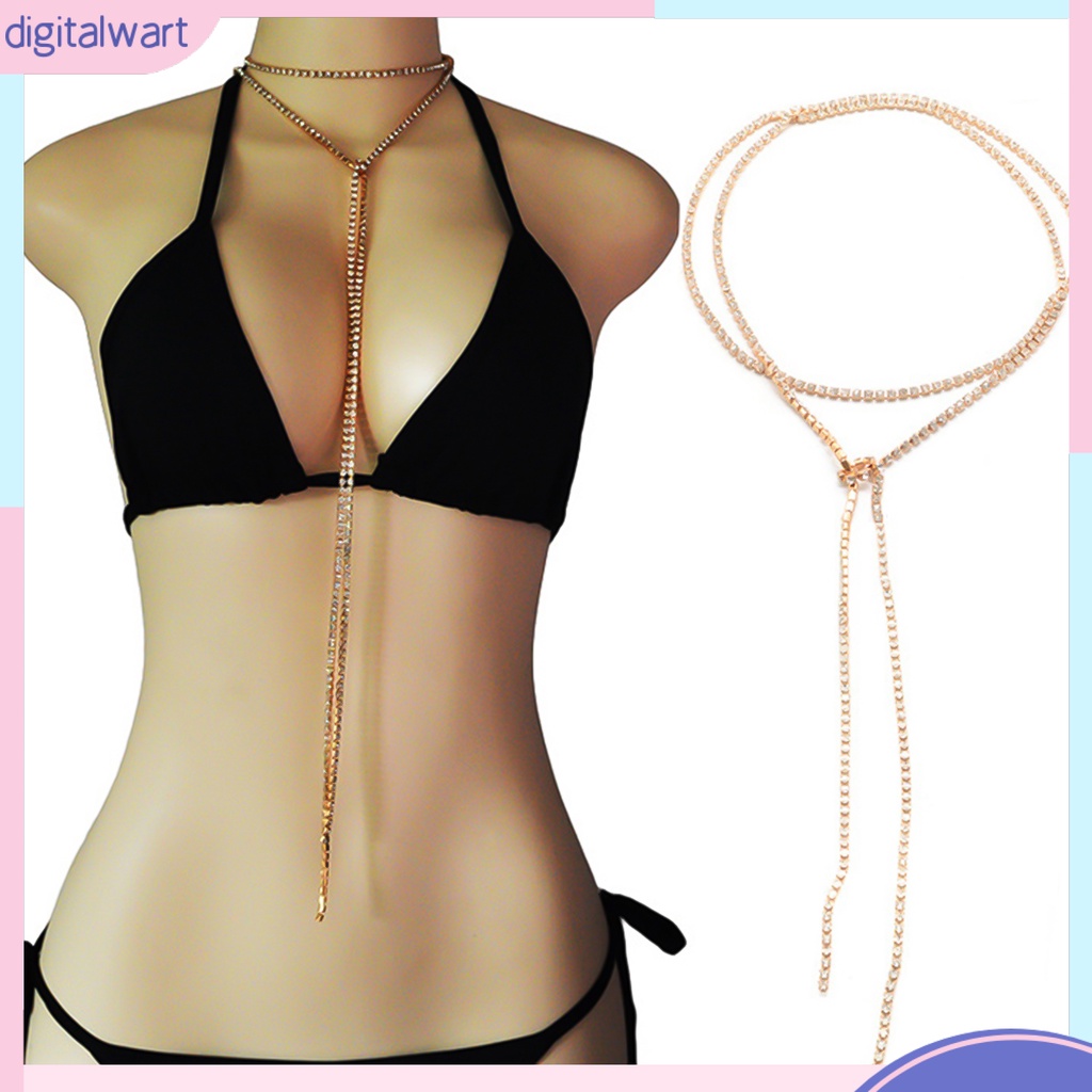 Vòng Cổ Choker Dài Đính Đá Thời Trang Cho Nữ